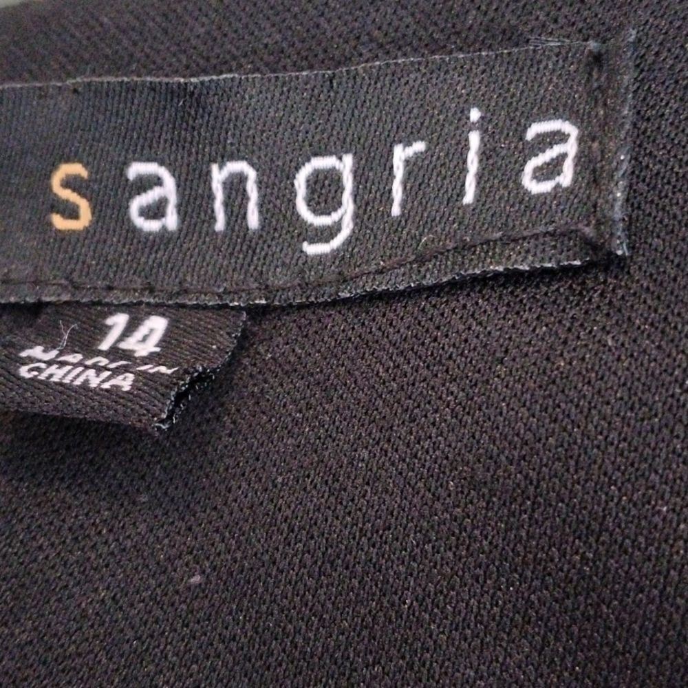 Sangria Little Black Dress With Lace Trim - Picture 9 of 13
